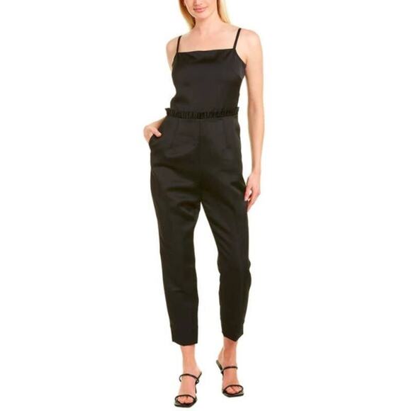 NEW Ted Baker‎ Liayla Ruffle Trim Ankle Grazer Jumpsuit - Picture 1 of 9